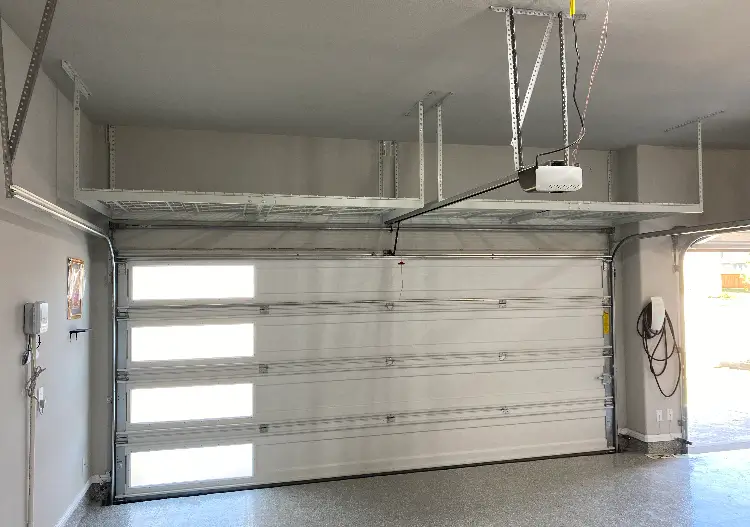 Overhead Garage Storage Rack Installation In Frisco, TX