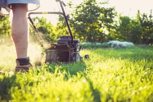 How to store lawn mower in garage